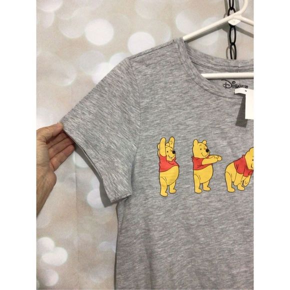 NWT Disney Tee “Winnie the Pooh” Tee Size Small Gray - Picture 3 of 14